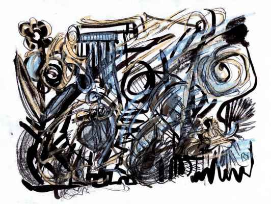 pyvart 20151231 a bluecolumn pastel 50x32 pyv