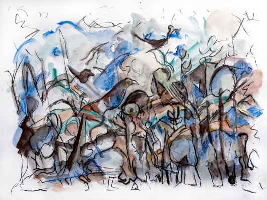 pyvart 20210105 50x65 thehillsofbirds gouacheaquapen pipch5 n2 web