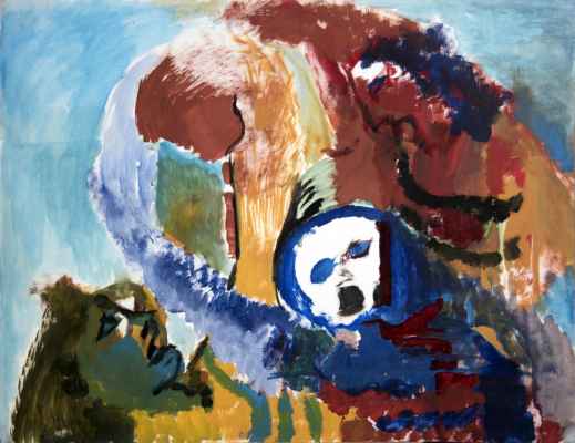 lesanges c 198320101 50x65 oilpaper pyv footballeurs copy